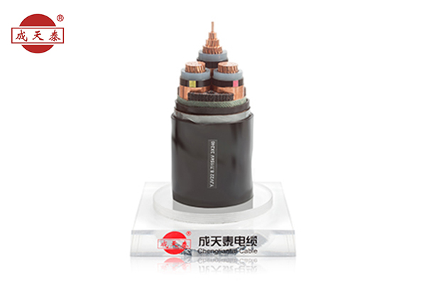 銅芯，交聯(lián)聚乙烯絕緣，鋼帶鎧裝聚乙烯護套電力電纜 YJV22 3.6/6（7.2）kV